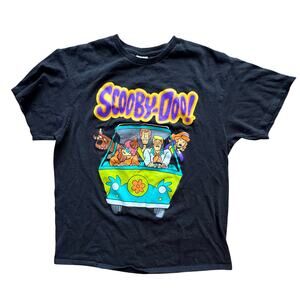 SCOOBY DOO! x Womens Mens Black Graphic Tee l Size Large